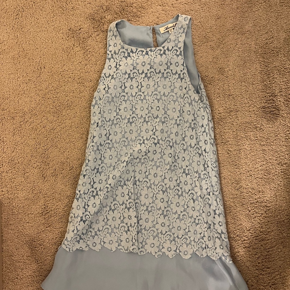 Halter Neckline Lilac Dress